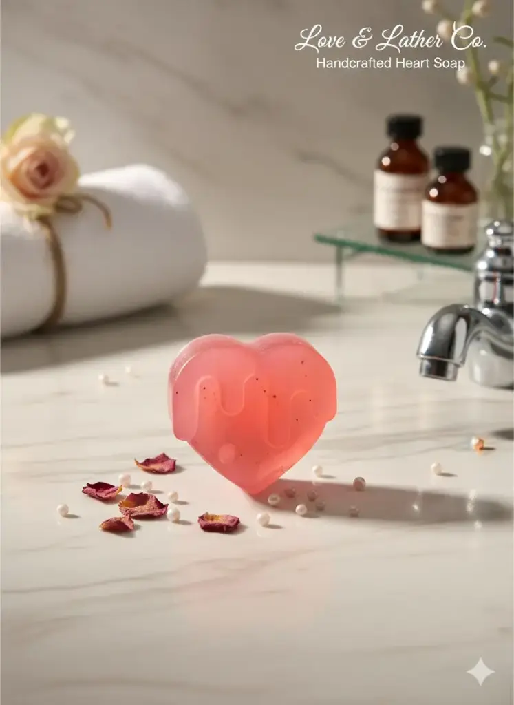Herbal LoveLuxe Heart Soap