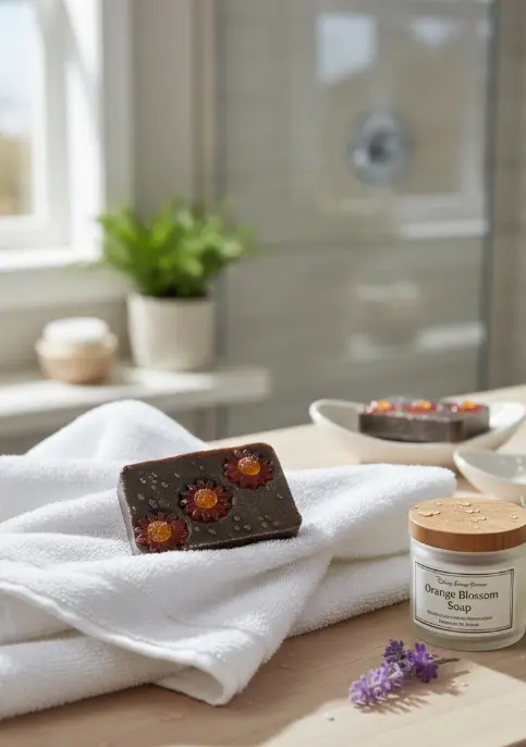 Midnight Bloom Handmade Soap | Floral Art Bar