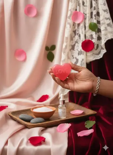 Rose Love Herbal Heart Soap